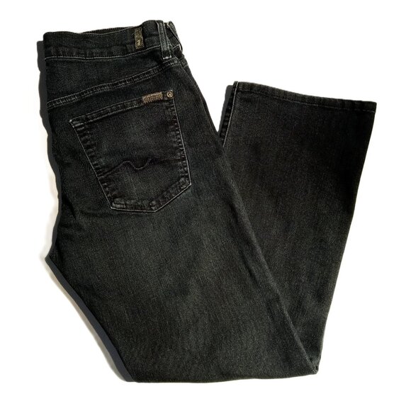 7 For All Mankind Jeans  Men's 33  Standard Straight Leg  Dark Blue  Button-Fly - Picture 1 of 12